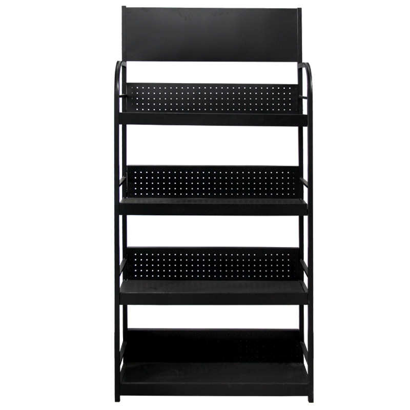 厂家优惠食品饮料架便利店挂钩展示架置物架多层铁的小货架收纳架