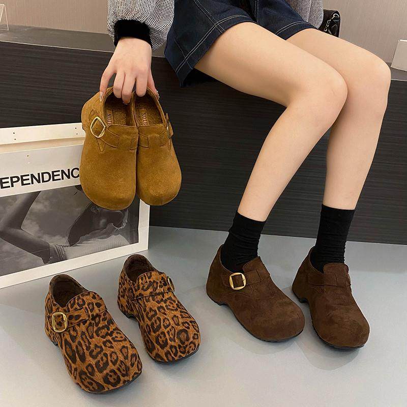 春季豹纹勃肯鞋女2026新款厚底内增高懒人一脚蹬休闲加绒保0116z,女鞋,勃肯鞋/软木鞋,淘宝优惠券,粉丝福利购,淘宝优惠卷