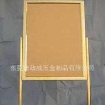 不锈钢展示架广告牌展示牌酒店站立展示架指示牌金属支撑展示道具