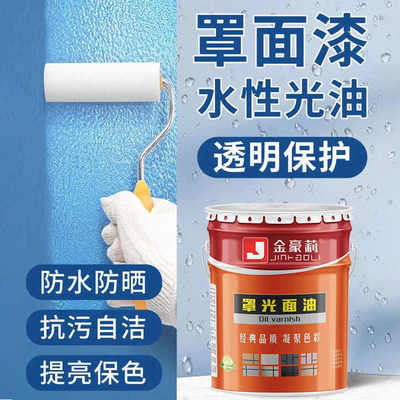 水性罩面漆透明光油墙面防水清漆乳胶漆罩光漆墙绘保护室内外墙漆