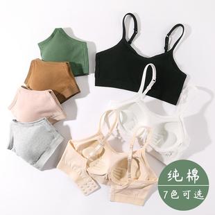 内衣女无扣薄款胸罩无磁无铁电子厂上班无钢圈过安检门一体式文胸