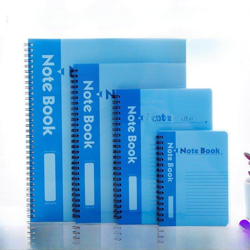 易利双线圈笔记本A4/B5/A5/A6记事本螺旋本子pp彩胶面日记本包邮