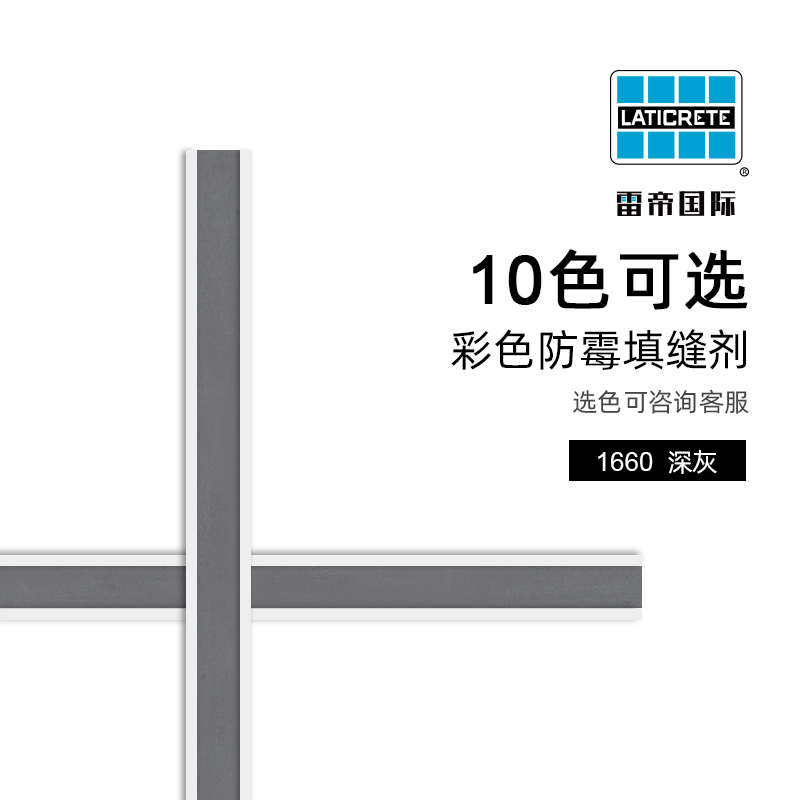 雷帝CG2WAS双组份水泥基抗污防霉填缝剂室内外厨卫生间防水地瓷砖