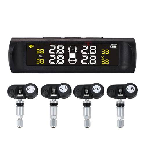 内置胎压监测器 高精度胎压监测系统 TPMS 太阳能无线胎压监测