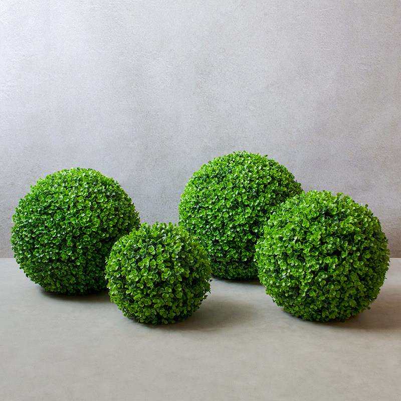 彷真花挂艺尤加利草球苔藓花绿色植物室内饰地装饰品落花瓶摆GOD