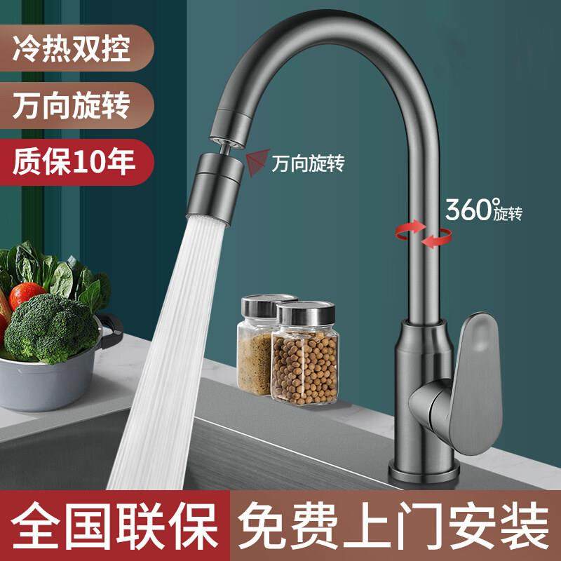 包安装厨房冷热水头防龙溅水用洗JOMWJJWY菜盆槽水家可旋转阳台洗,家装主材,厨房龙头,淘宝优惠券,粉丝福利购,淘宝优惠卷