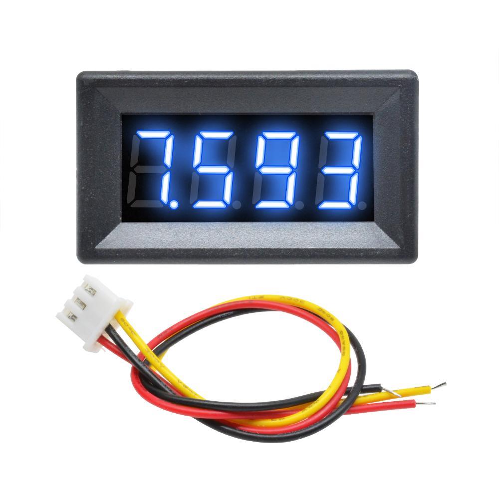 三线4位直流数显电压表头0.36寸DC0V-100V 数码管数字显示万用表