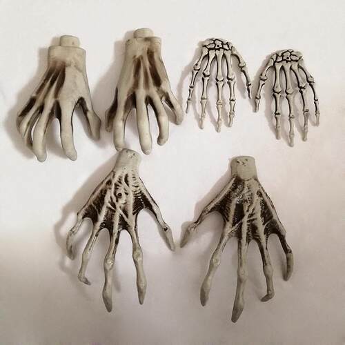 Halloween horror witch hand claw skeleton hand skeleton 手骨