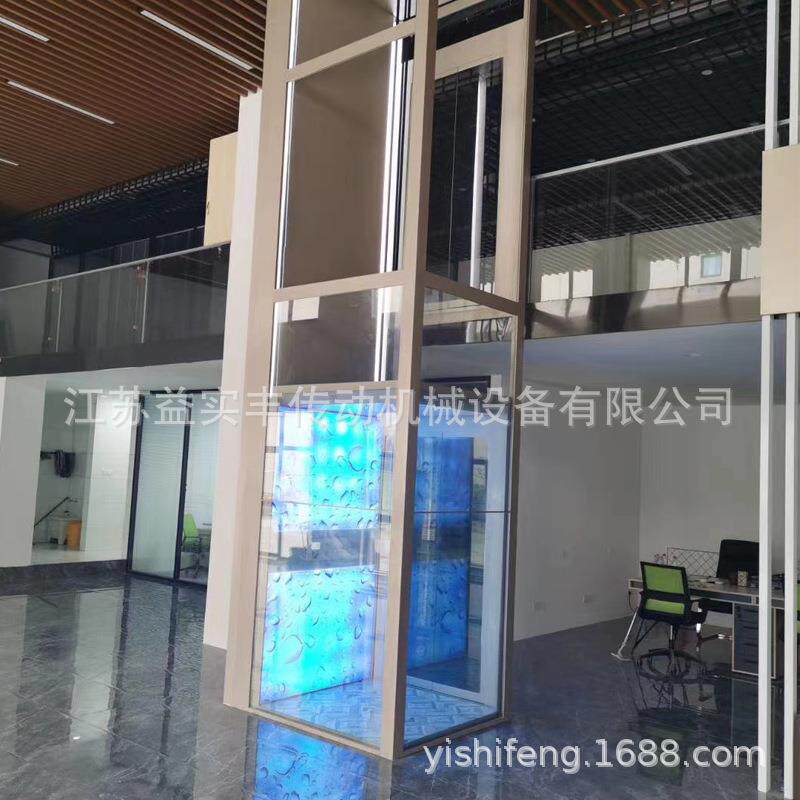 上海电梯厂供应别墅电梯观光小电梯曳引钢带螺杆电梯轮椅升降机