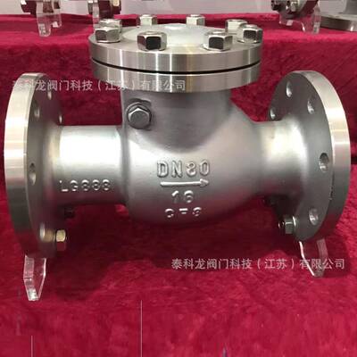 H44W-16P不锈钢旋启式法兰止回阀卧摇摆板式逆止单向阀DN12500