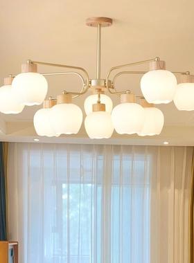 法式复古奶风吊花灯客创厅公主房意白铃兰主卧室餐油厅设计95646