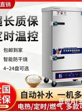 蒸饭柜商用电蒸箱全自动家用小型380v食堂蒸饭机燃气蒸饭车220伏