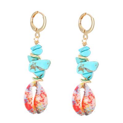Ethnic style beach Ladies natural shell jewelry earrings饰品
