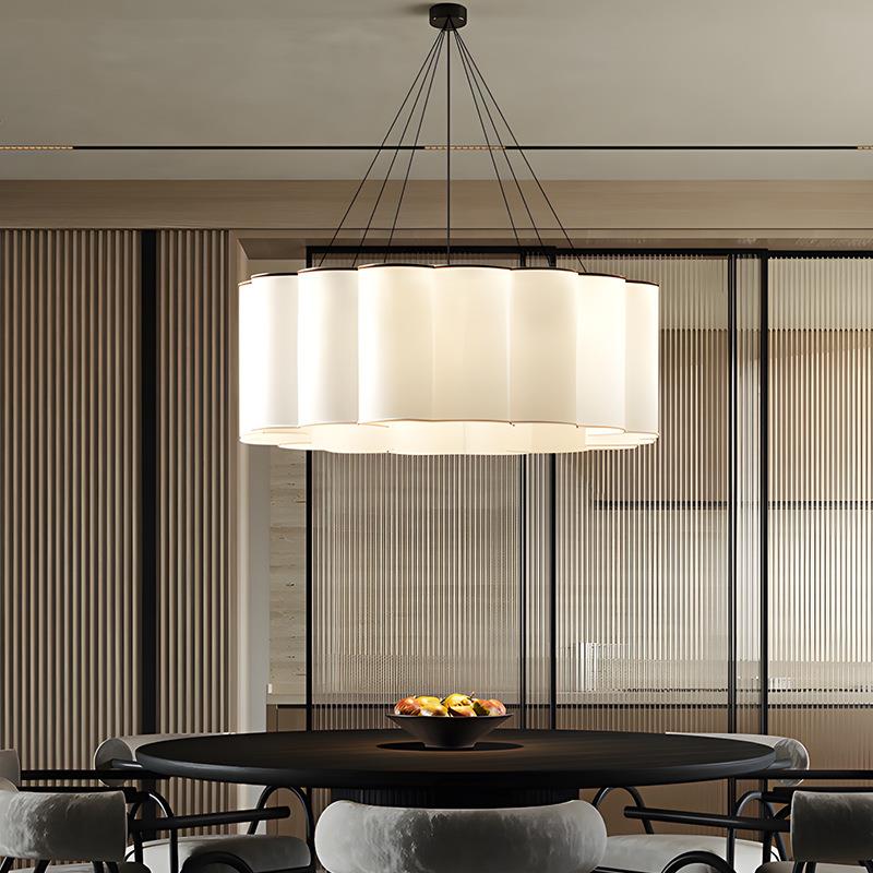 法式中餐厅吊设计师款简约灯464客灯别墅云古朵玻璃厅卧室主灯