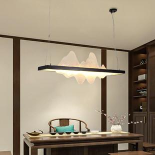 新中式 茶艺吊灯复古禅意简约客厅简约现代书房酒店茶室铁艺大厅灯