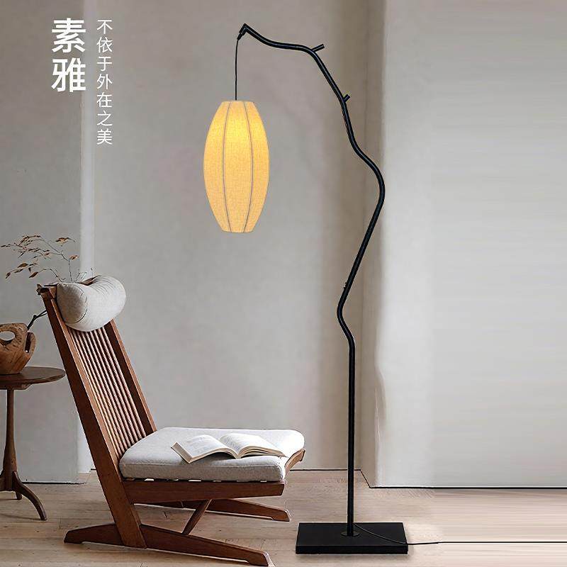侘寂覆古风树枝新中式禅意落地灯茶室书房气氛灯布艺灯笼钓鱼地埋,家装灯饰光源,装饰落地灯,淘宝优惠券,粉丝福利购,淘宝优惠卷