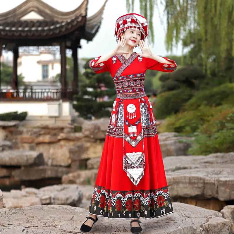 正品苗族蹈服装女人少成数民族云南贵州苗寨侗土家族旅舞服饰演出