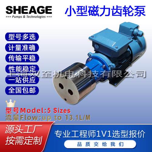SHEAGESC402-CM小型磁力齿轮泵计量泵传输循环化工制药溶剂耐磨