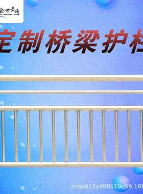 景观河道304不锈钢复合管桥梁护栏高架桥铸铁白钢立柱户外防撞