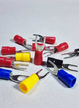 黄铜sv2.冷口0厚y叉形. 端头1000线个56mm压着耳型4sh65端子u压-