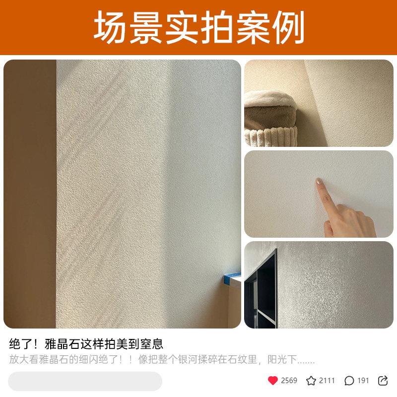 雅晶石艺术漆无机灰泥彷石漆室内墙面艺术涂料防水耐磨水泥肌理漆