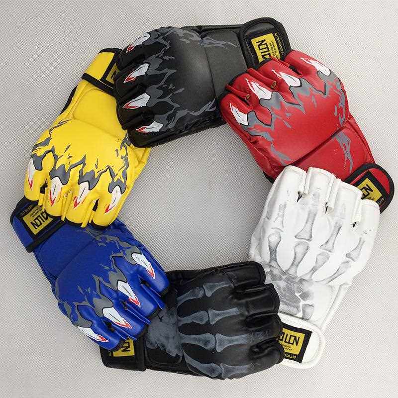 新款直销拳套散打手套 半指散打拳套 搏击训练泰拳格斗拳击训练分