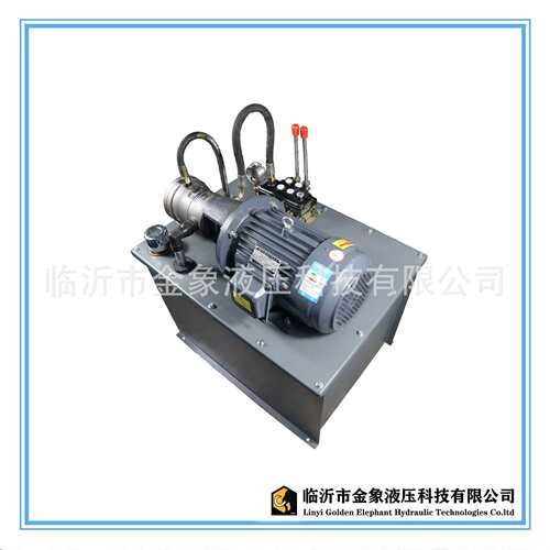 液压系统液压站4KW卧十通径分片二连MCY175L液压动力站液压泵站