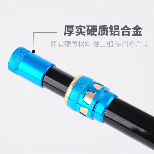 新款直销碳素大物抄网竿轻硬抄鱼杆钓鱼巨物伸缩杆钓鱼捞鱼竿渔具