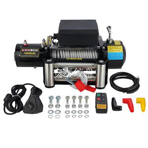 厂家直销12v/24v10000磅汽车绞盘 电动绞盘 吉普车绞盘 越野绞盘