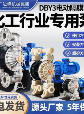 BFDS-40电动隔膜泵不锈钢铝合金PP耐腐蚀化工泵污水胶水泵