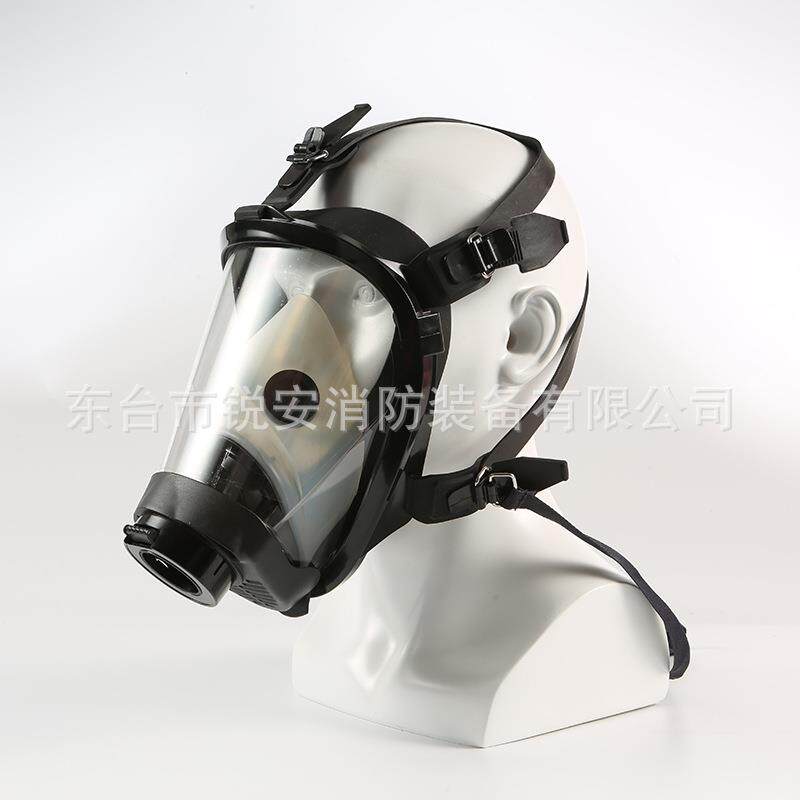 呼吸器978防护全面罩配锥形全面消防呼吸器件硅胶具全面罩式头戴