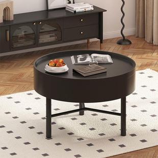 可转圆形创意茶几客厅旋小圆桌MNQ205新款 小户型简约现代极2风简