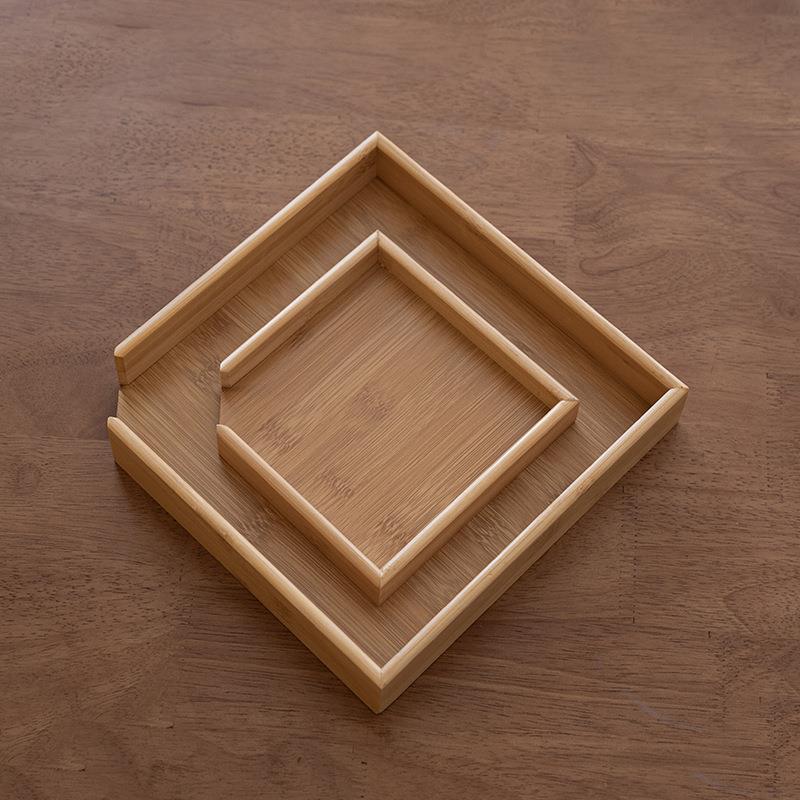 竹制普洱评茶盘 赏茶叶盘 开茶盘 分茶盒 茶具配件大小号零配分