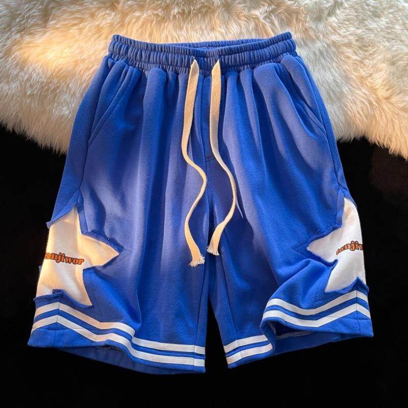Printed sports shorts for men loose fitting印花运动短裤宽松