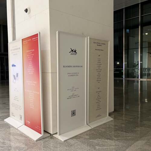 美式展架丽屏门型易拉宝海报宣传指示落地立牌立式展示导视广告架