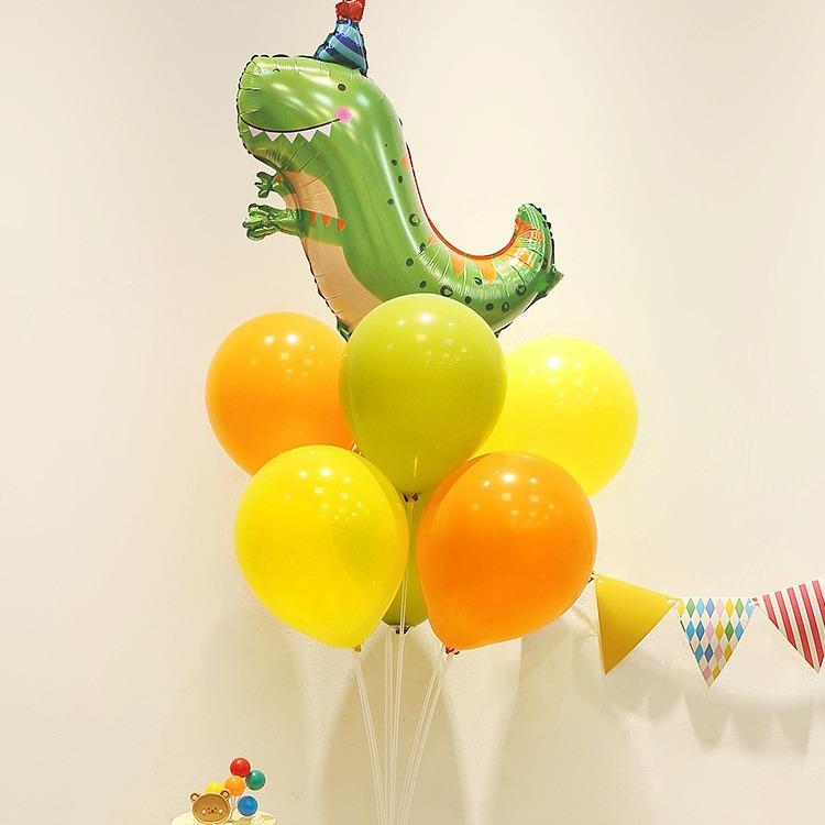 飘气球动主饰题卡桌通老虎儿童周岁生日派对幼物儿园佐致(收装场