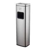 商用宾馆KTV酒店大堂走廊户外不锈钢立式 烟灰桶室外烟蒂柱垃圾筒