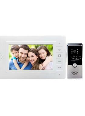 7寸彩色高清智能可视门铃家用别对楼墅有线讲宇卡门禁312CL8-V刷