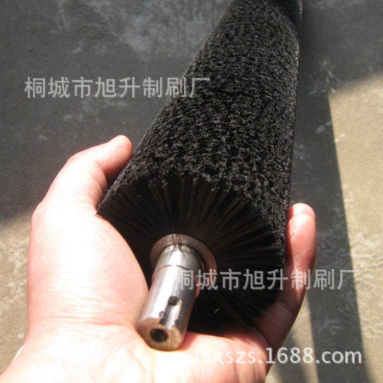 供应空心滚筒刷毛刷辊 植毛刷辊洗刷轴工业刷塑料蓝管刷尼龙刷