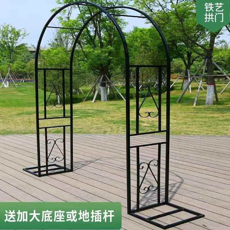 款铁艺架花园植花物爬藤室MYU外蔷薇月季藤蔓小新拱架门庭院装饰