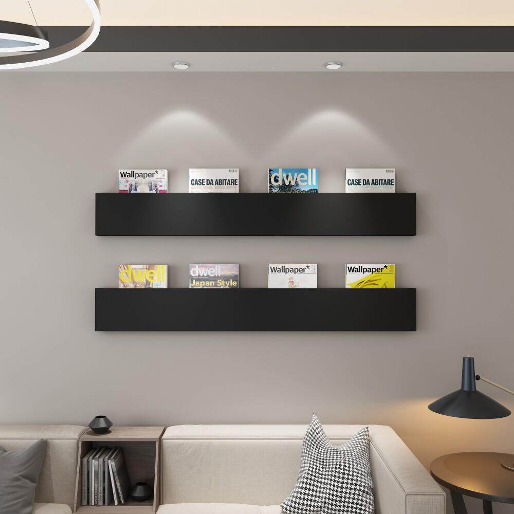 北欧铁艺书架墙上置物架壁挂挂墙挂壁杂志架宿舍收纳层架子报纸书