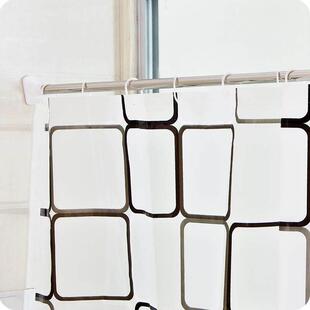 Bathroom shower curtain rod telescopic stainless steel dry