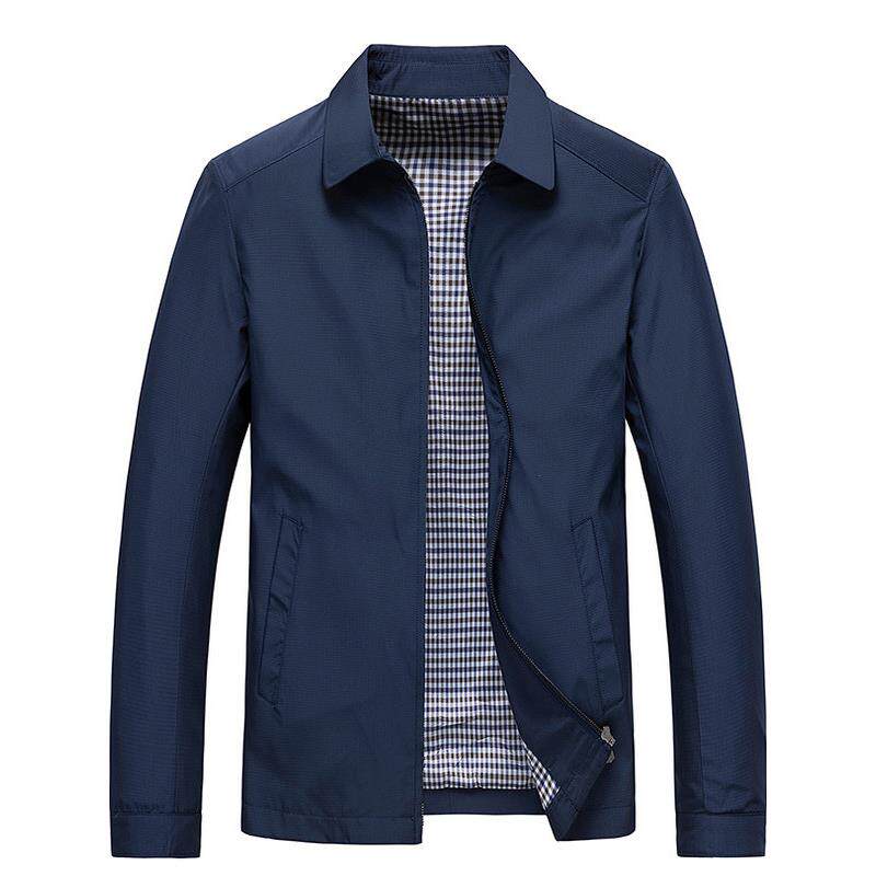 高端男士外套春秋冬季2025新款商务休闲行政夹克男款加绒防风衣服