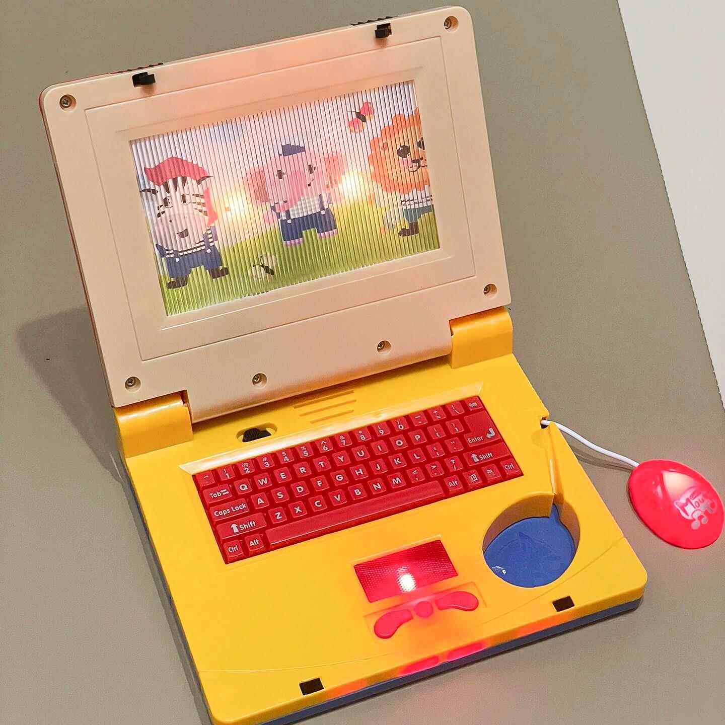 儿童笔记型电脑玩具彷真学习机宝宝启蒙早教机声光男女孩生日礼物