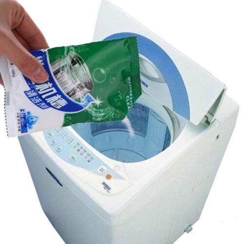 Washing machine drum cleaning agent for removing odors and d