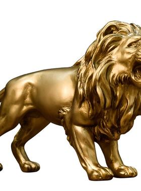 北欧创意树脂动物狼工艺品家居酒柜客厅办公室狼图腾装饰品小摆件