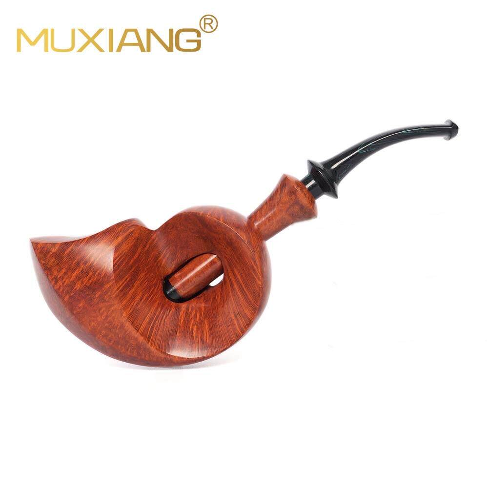 木香石楠木烟斗手工大师级自由式海螺实木火焰纹石楠根瘤烟斗大全