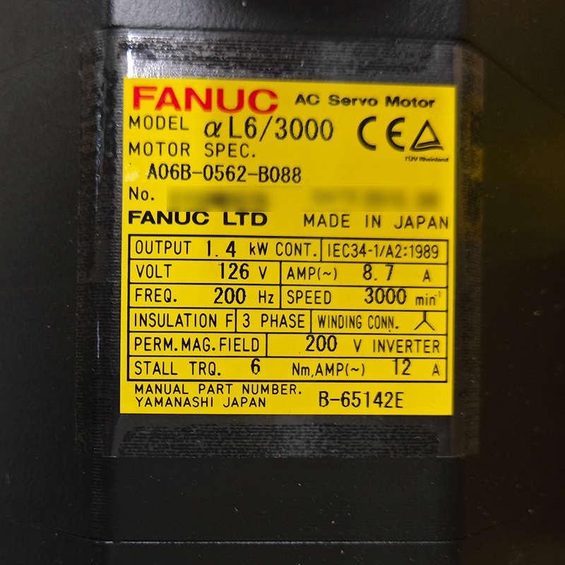 A06B-0562-B088 A06B-2562-B088 FANUC伺服电机 现货议价