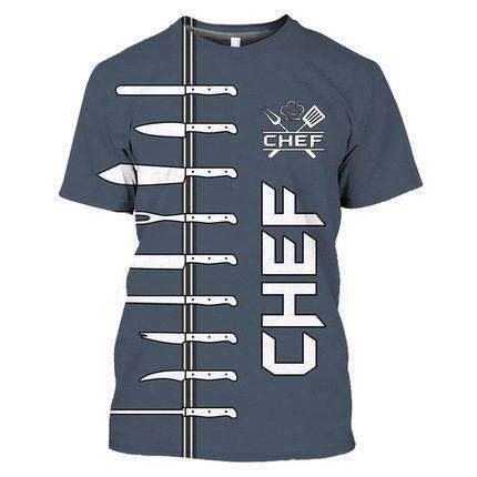 Men's Lion Print Round Neck Tee