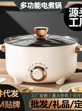 电煮锅多功能家用煎炒蒸煮电炒锅宿舍学生锅煮饭泡面电火锅炒菜锅